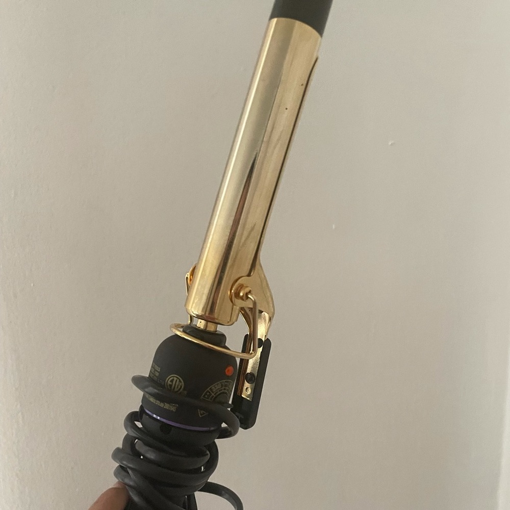 1 inch gold hot tools curling iron
